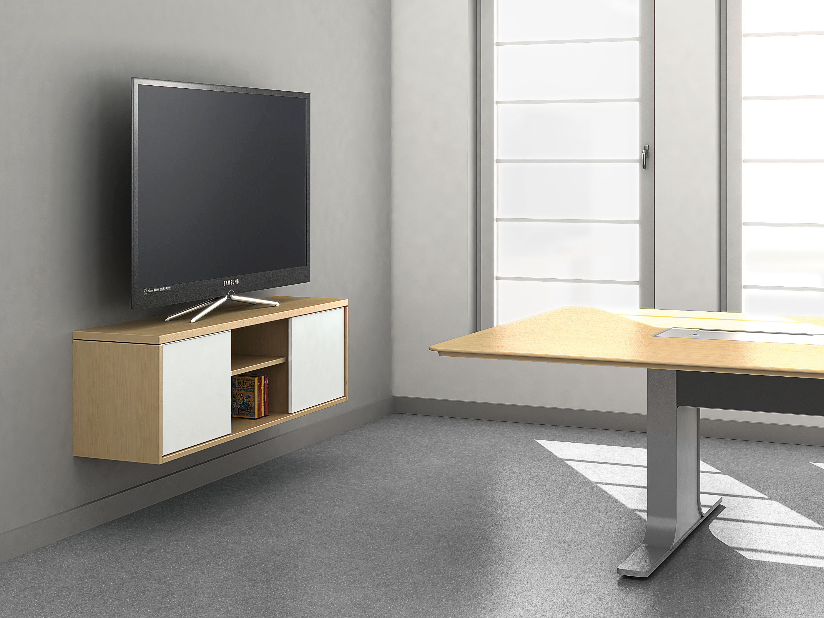 Wall online mounted credenza